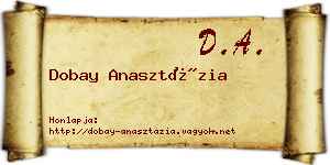 Dobay Anasztázia névjegykártya